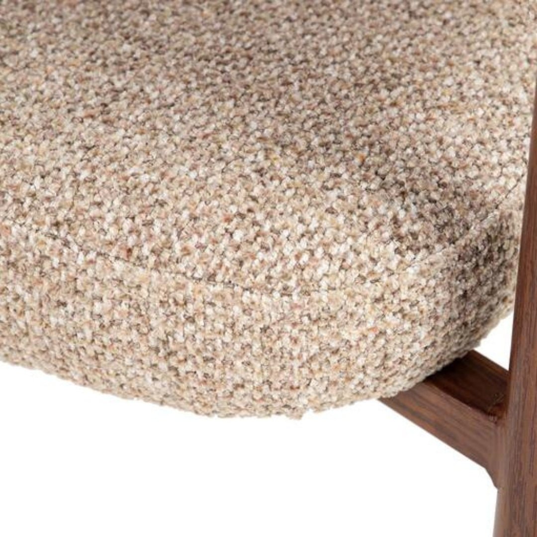 Polyester Boucle Effect Chair - Stylish Comfort for Any Space - LUXONAS