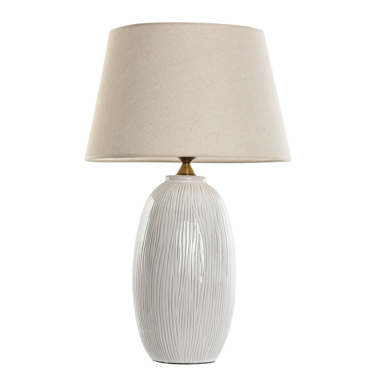 Porcelain & Cotton Table Lamp