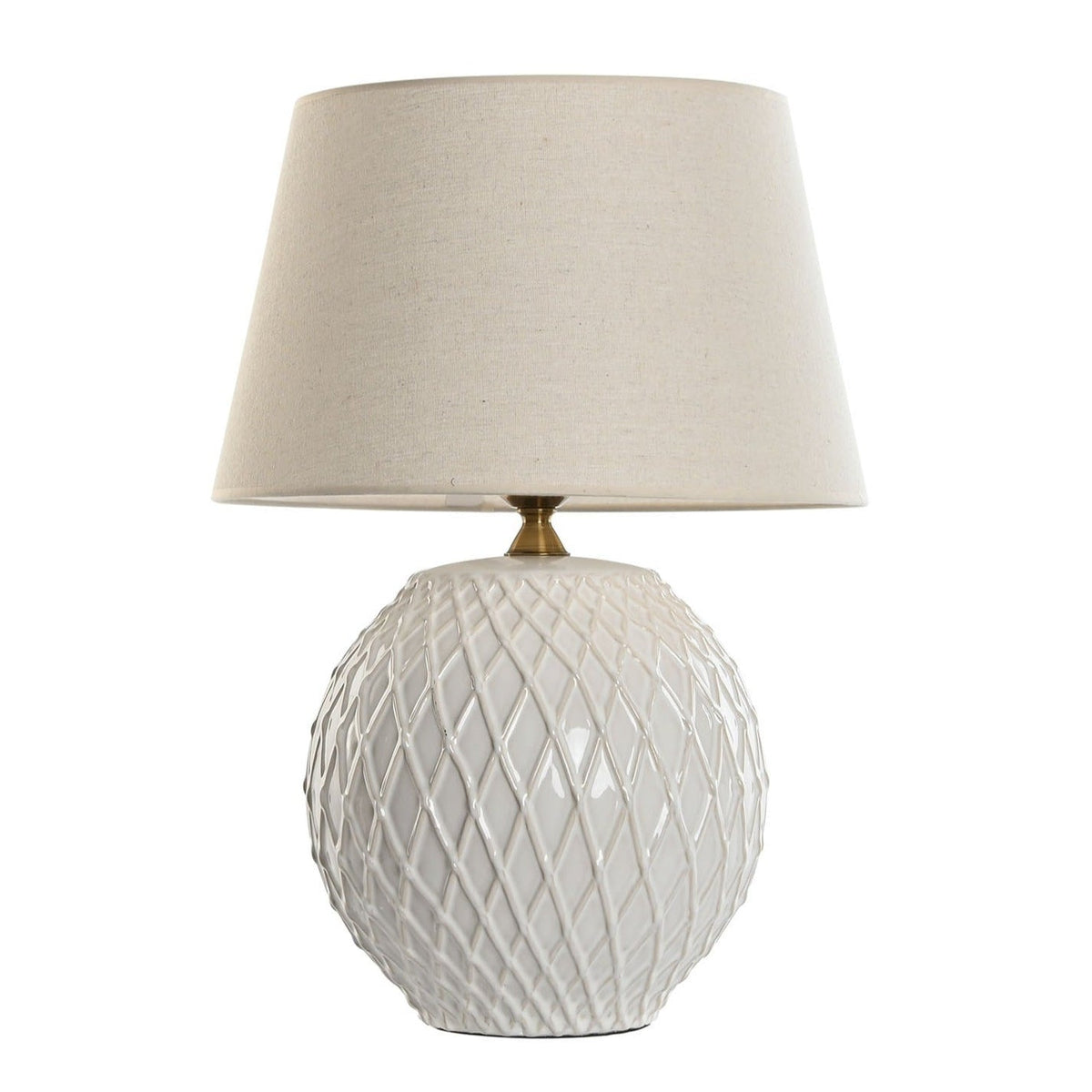 Porcelain & Cotton Table Lamp