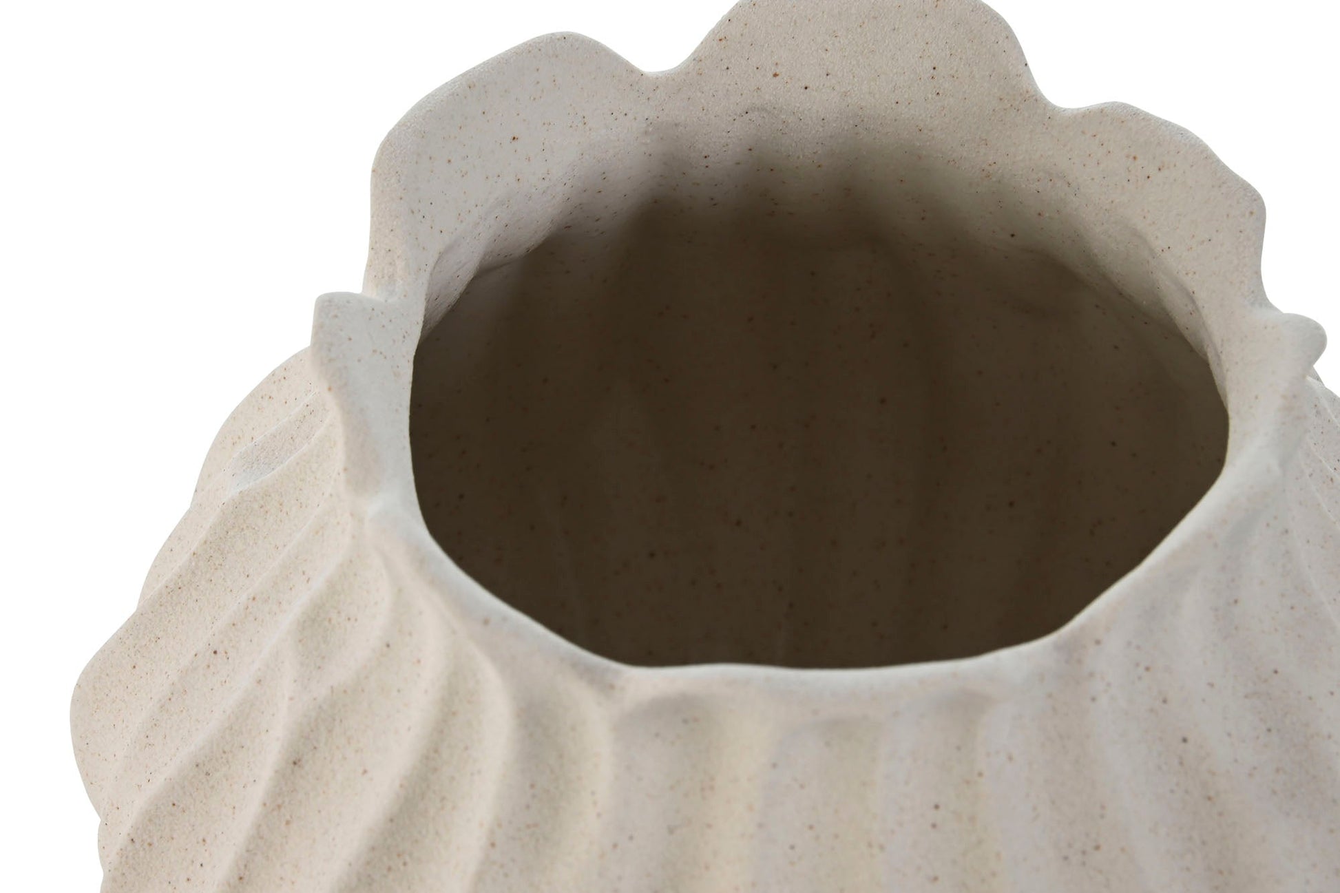 Porcelain Cream Short Vase - LUXONAS