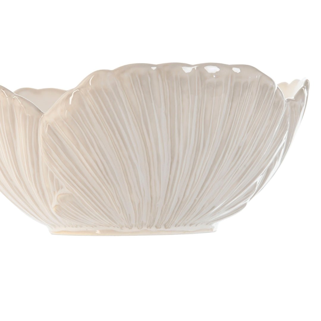 Porcelain Round Leaf Bowl - LUXONAS