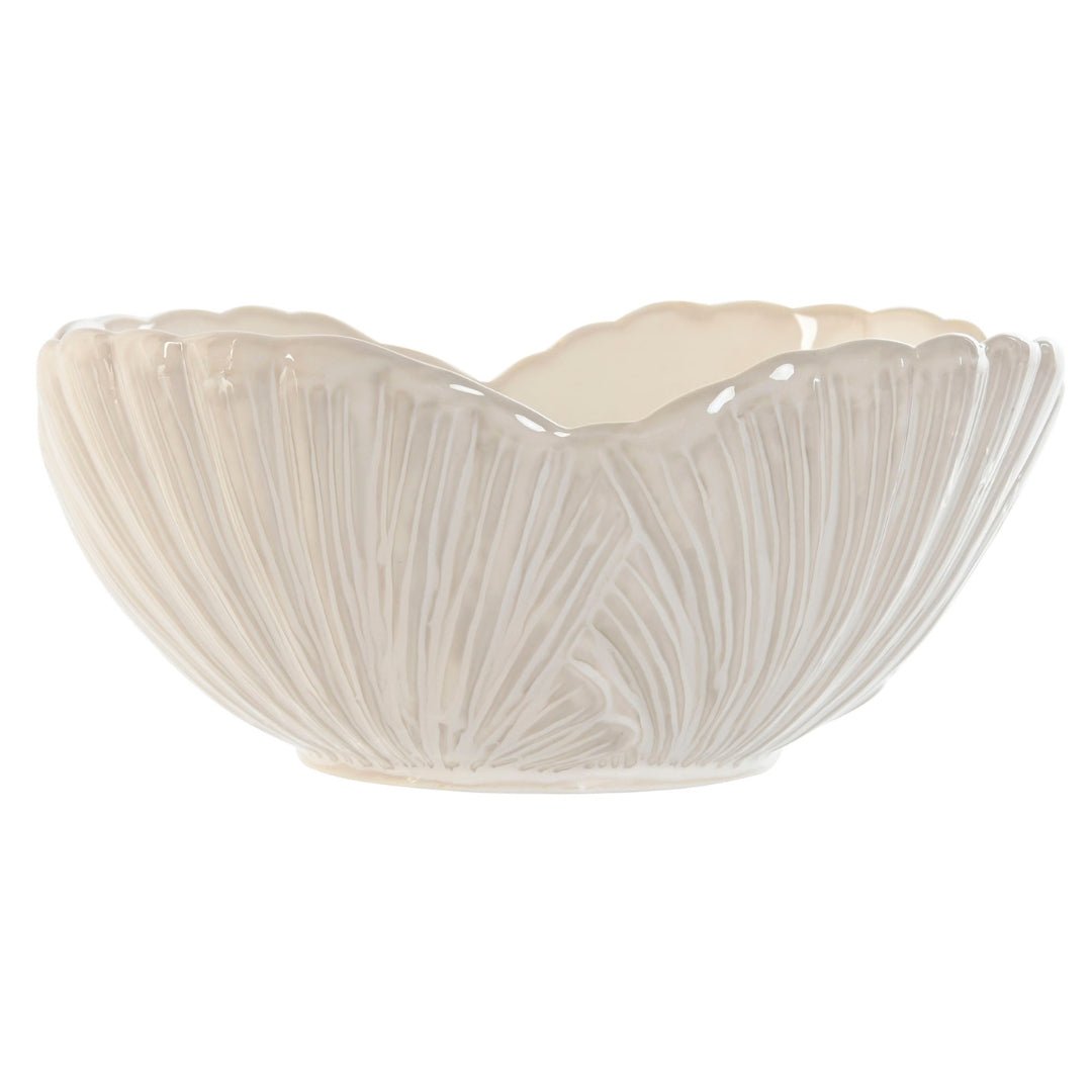 Porcelain Round Leaf Bowl - LUXONAS