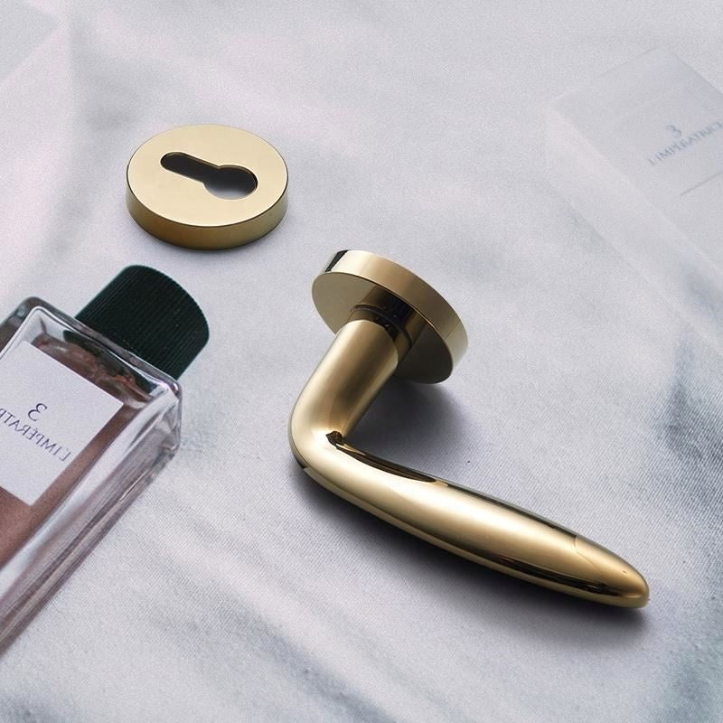 Premium Gold Door Handle Set 8042 - LUXONAS