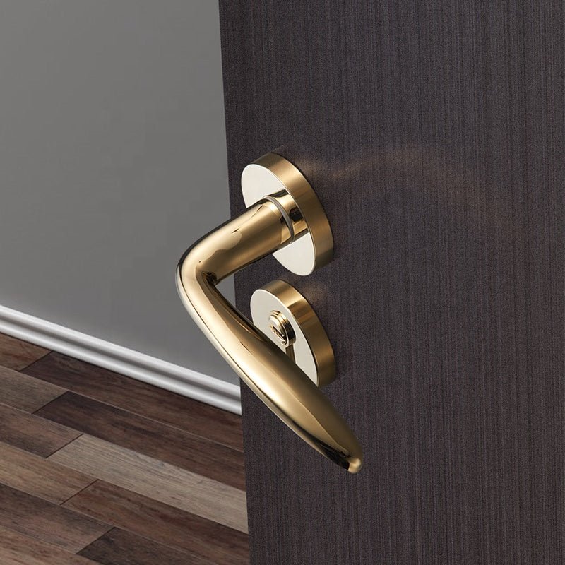 Premium Gold Door Handle Set 8042 - LUXONAS