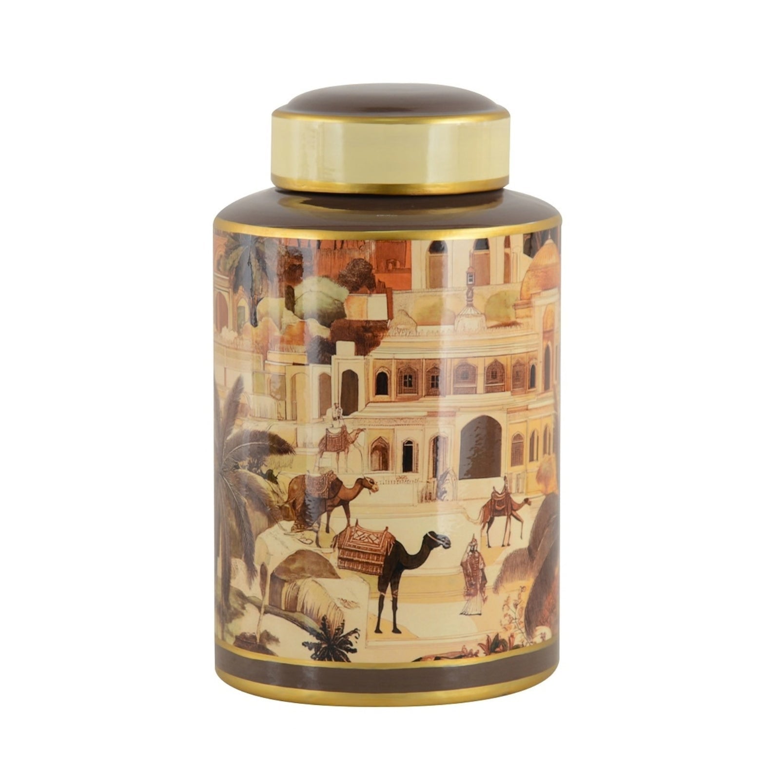 Print Ceramic Jar 'Bagrah' - LUXONAS HOME