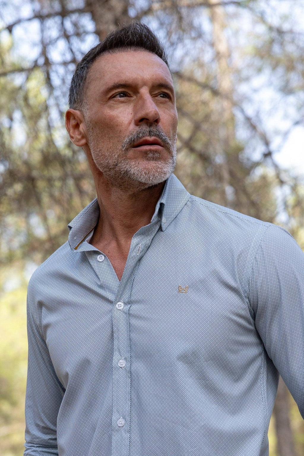 Printed Circles Shirt | Leganes - LUXONAS HOME