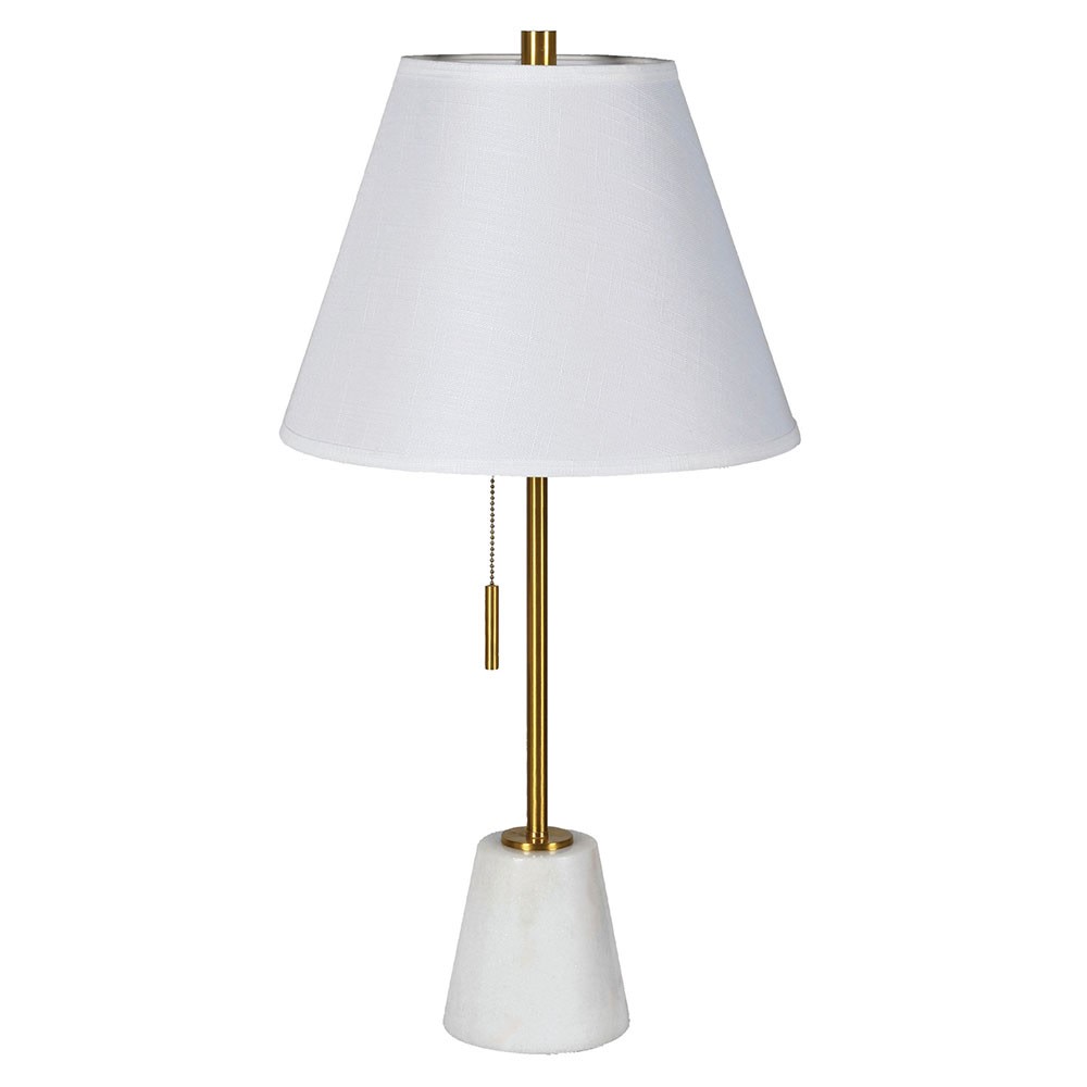Pull String Marble Base Table Lamp