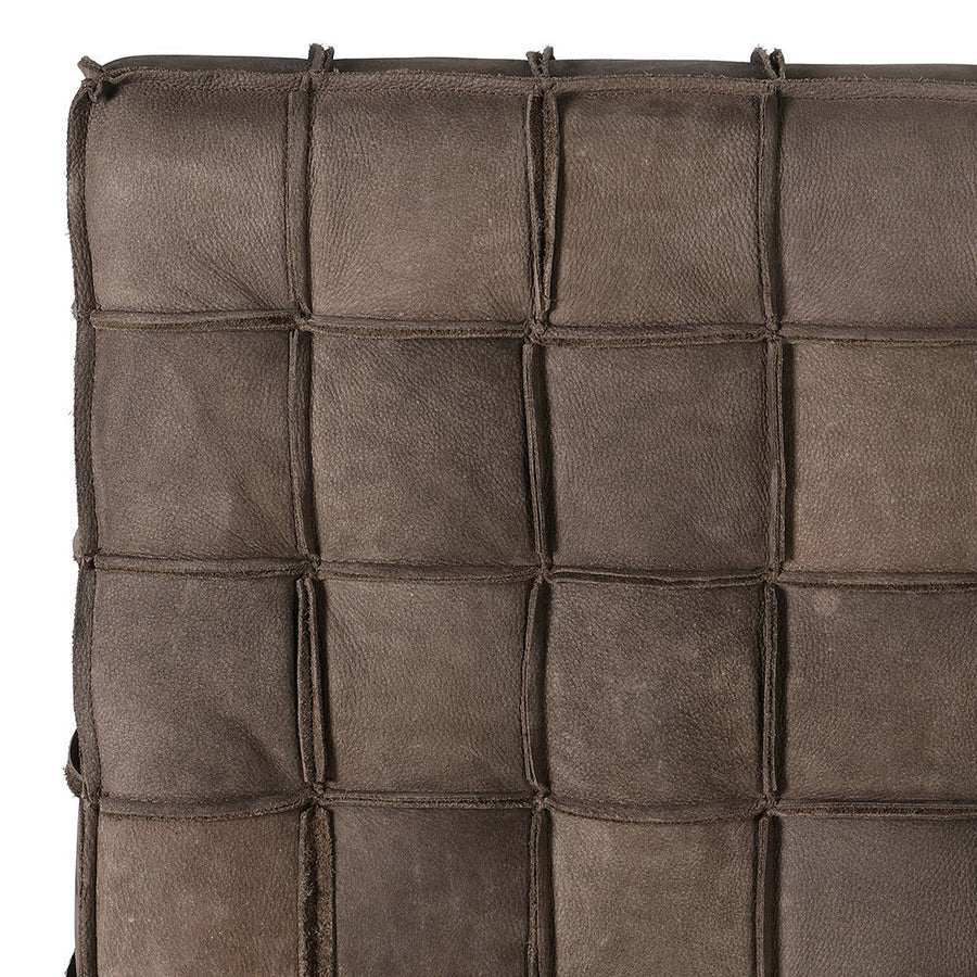 Quilted Nubuck Leather 6 ft. Super King-Size Bed