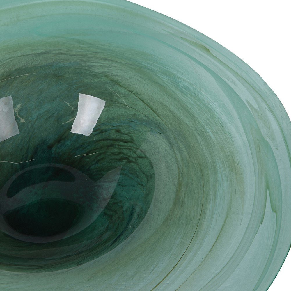 Radiant Green Decorative Bowl - Stunning Glass Centerpiece - LUXONAS