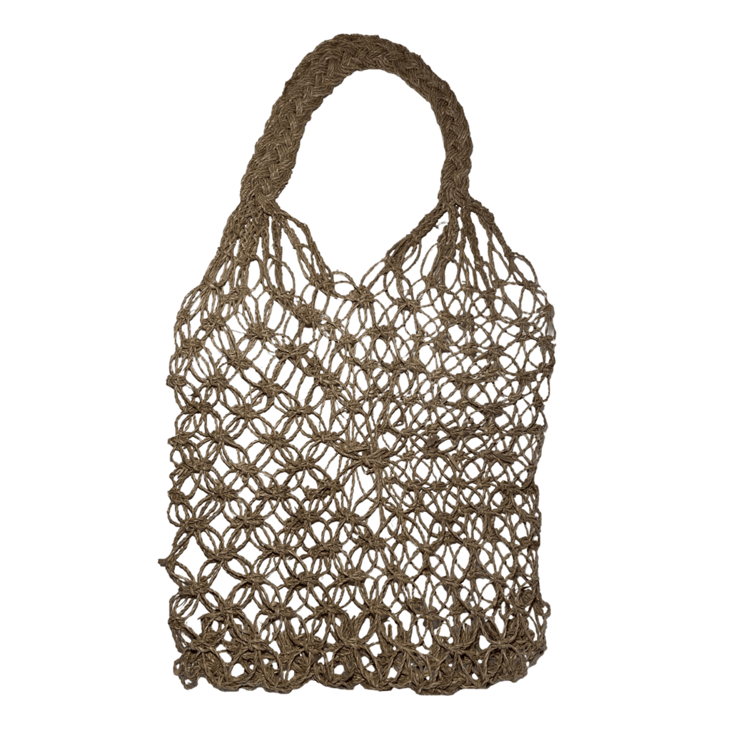 Raffia String Bag | Handwoven Reusable Grocery Light Tote Bag | Handwoven Shopping Bag JEMARI - LUXONAS HOME