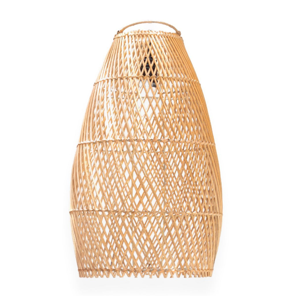 Rattan Ceiling Lamp Boho Lampshade TABUNG - LUXONAS HOME