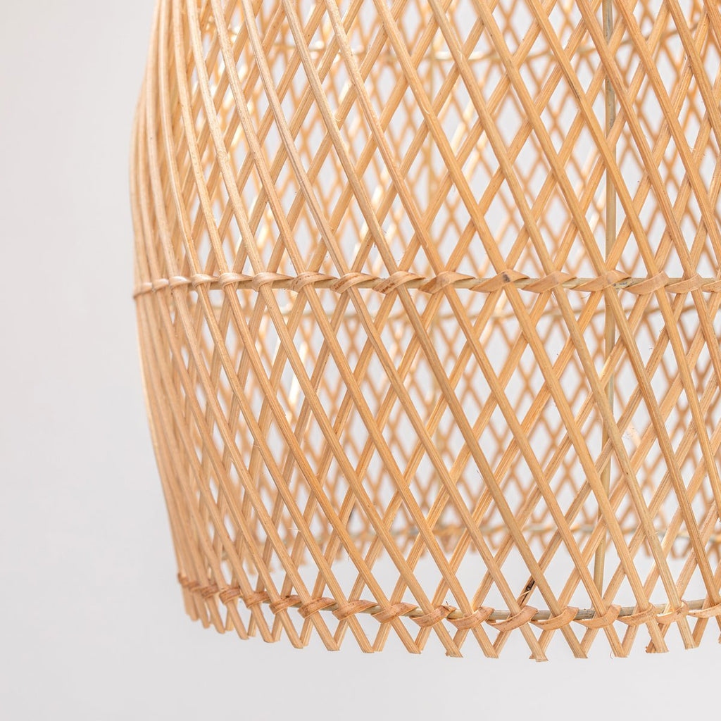 Rattan Ceiling Lamp Boho Lampshade TABUNG - LUXONAS HOME