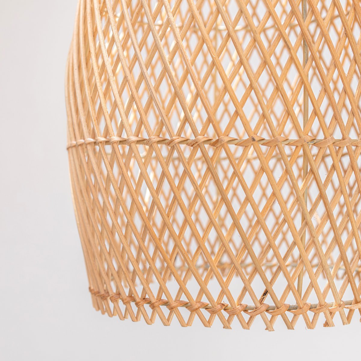 Rattan Ceiling Lamp Boho Lampshade TABUNG - LUXONAS HOME
