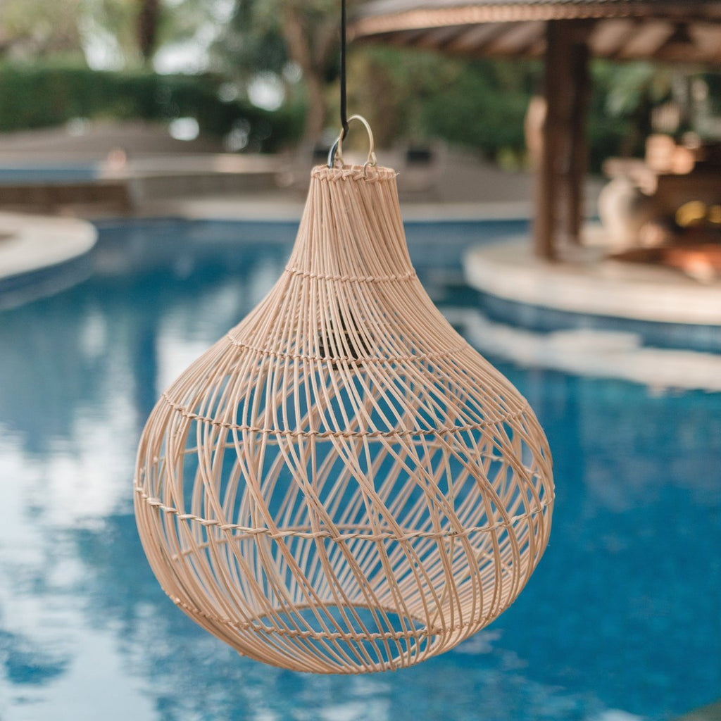 Rattan Lamp | Boho Lampshade | Pendant Lamp KENARI - LUXONAS HOME