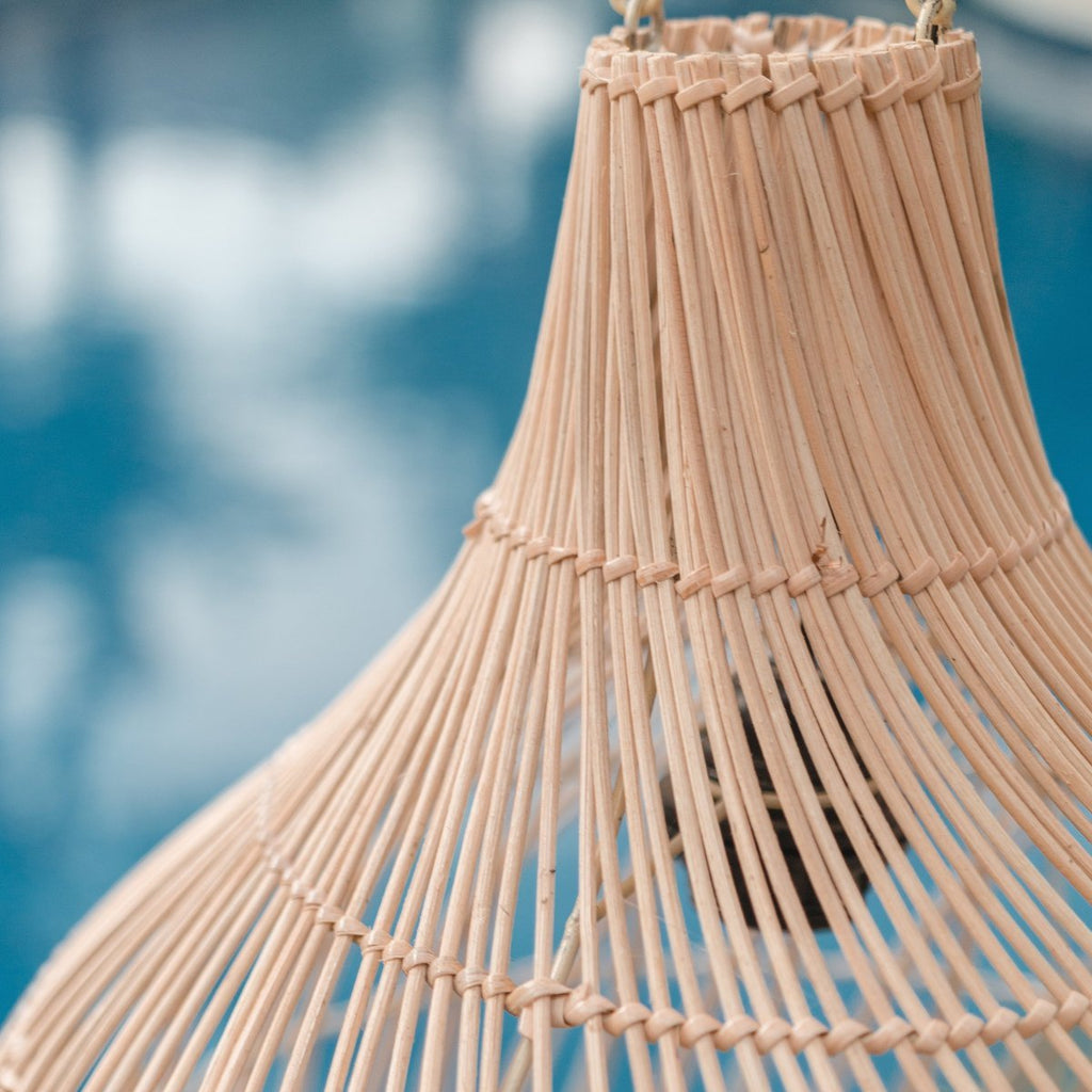 Rattan Lamp | Boho Lampshade | Pendant Lamp KENARI - LUXONAS HOME