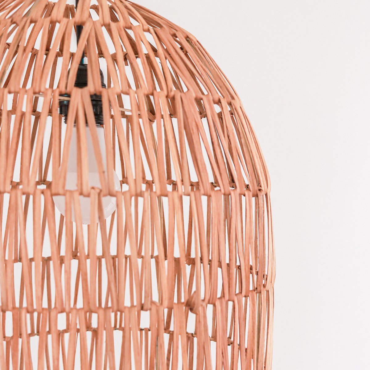 Rattan Lamp | Natural Lampshade | MALUKA Pendant Lamp Made of Natural Fibres (2 sizes) - LUXONAS HOME