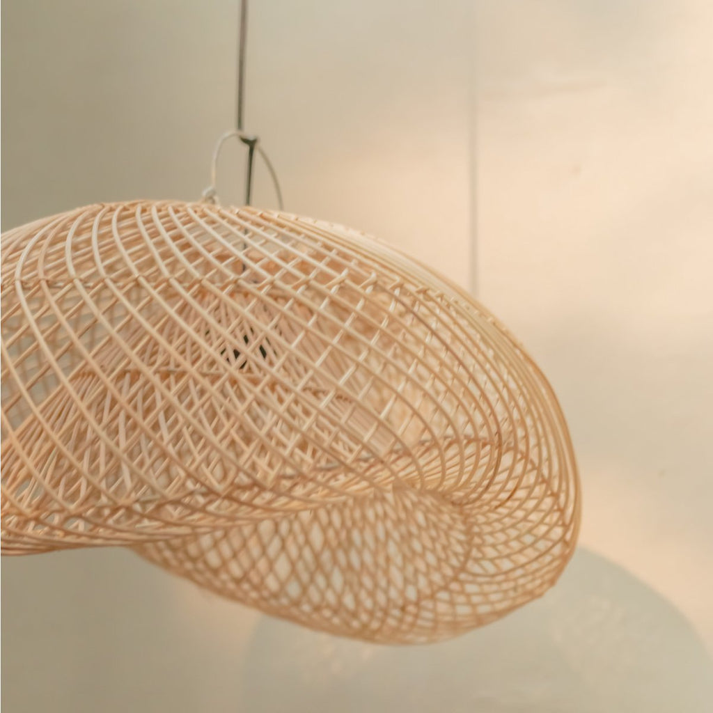 Rattan Lamp | PADMA Lampshade (2 sizes) - LUXONAS HOME