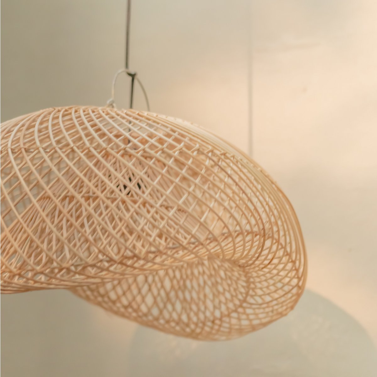 Rattan Lamp | PADMA Lampshade (2 sizes) - LUXONAS HOME