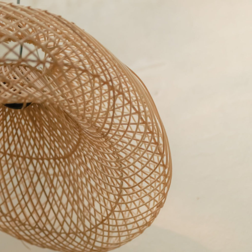 Rattan Lamp | PADMA Lampshade (2 sizes) - LUXONAS HOME