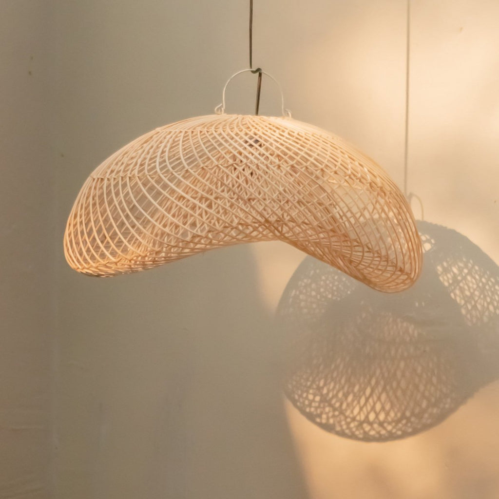 Rattan Lamp | PADMA Lampshade (2 sizes) - LUXONAS HOME
