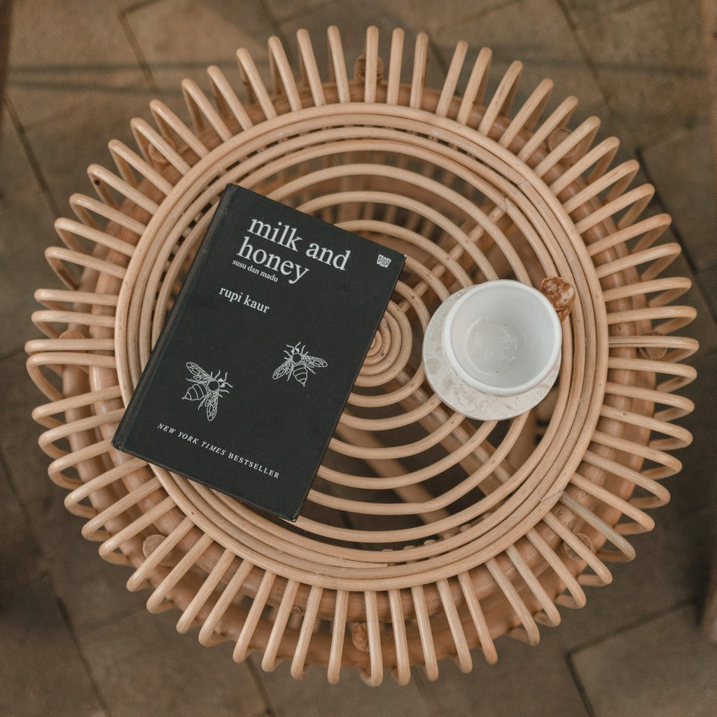 Rattan Side Table | End Table | Couch Table ALAMAYA - LUXONAS HOME