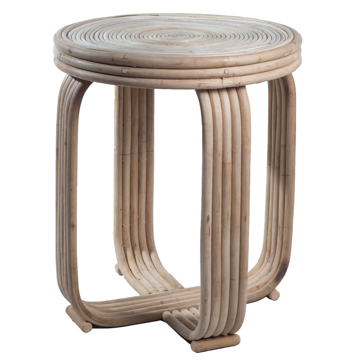 Rattan Side Table | End Table | Couch Table KANTHI - LUXONAS HOME