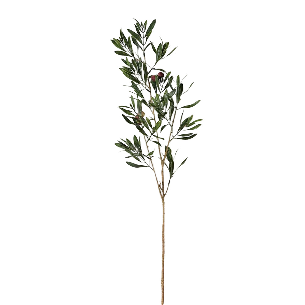 Realistic Natural Olive Spray for Home Decor