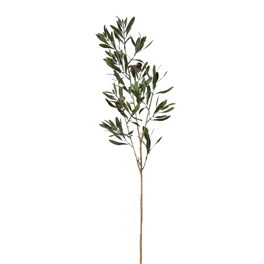 Realistic Natural Olive Spray for Home Decor