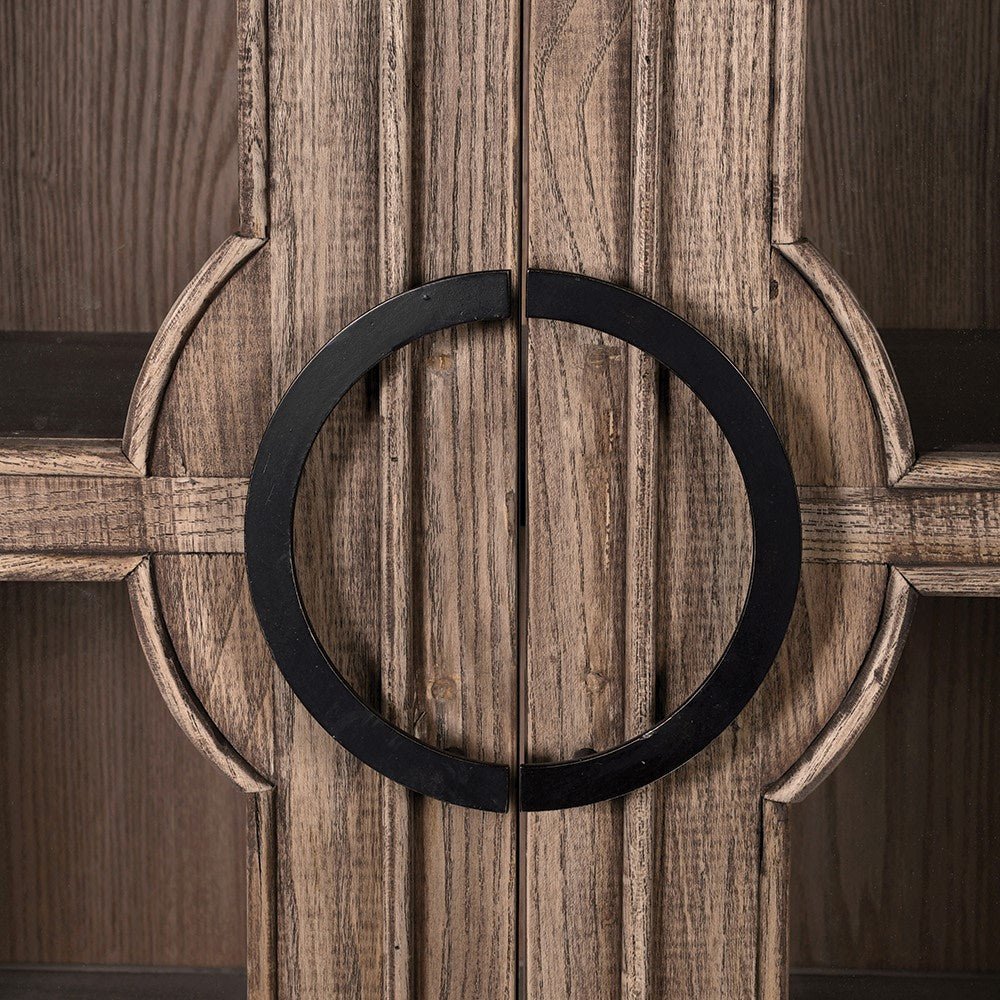 Reclaimed Oak Kork 2 Door Cabinet - LUXONAS HOME