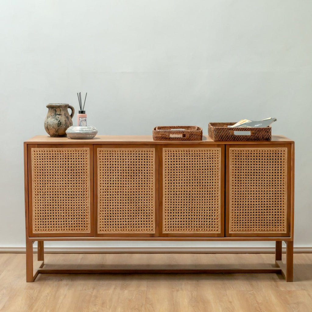 Rectangular Rattan Tray | Serving Tray | Large Decorative Tray AMAHAI Brown (3 sizes) - LUXONAS HOME