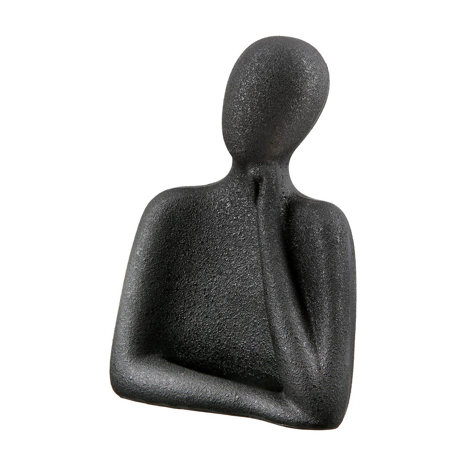 Reflection Figure in Black Resin Matte Finish - LUXONAS HOME