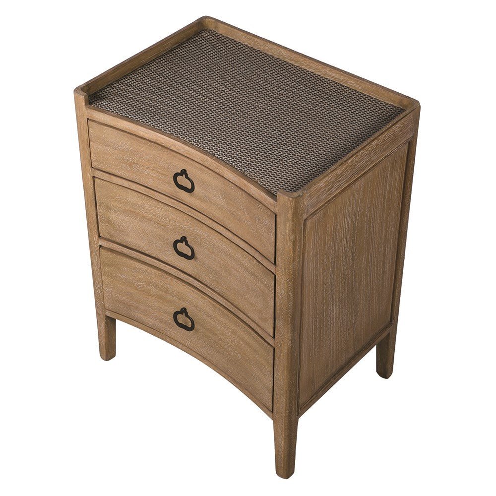 Regal 3 Drawer Bedside - LUXONAS