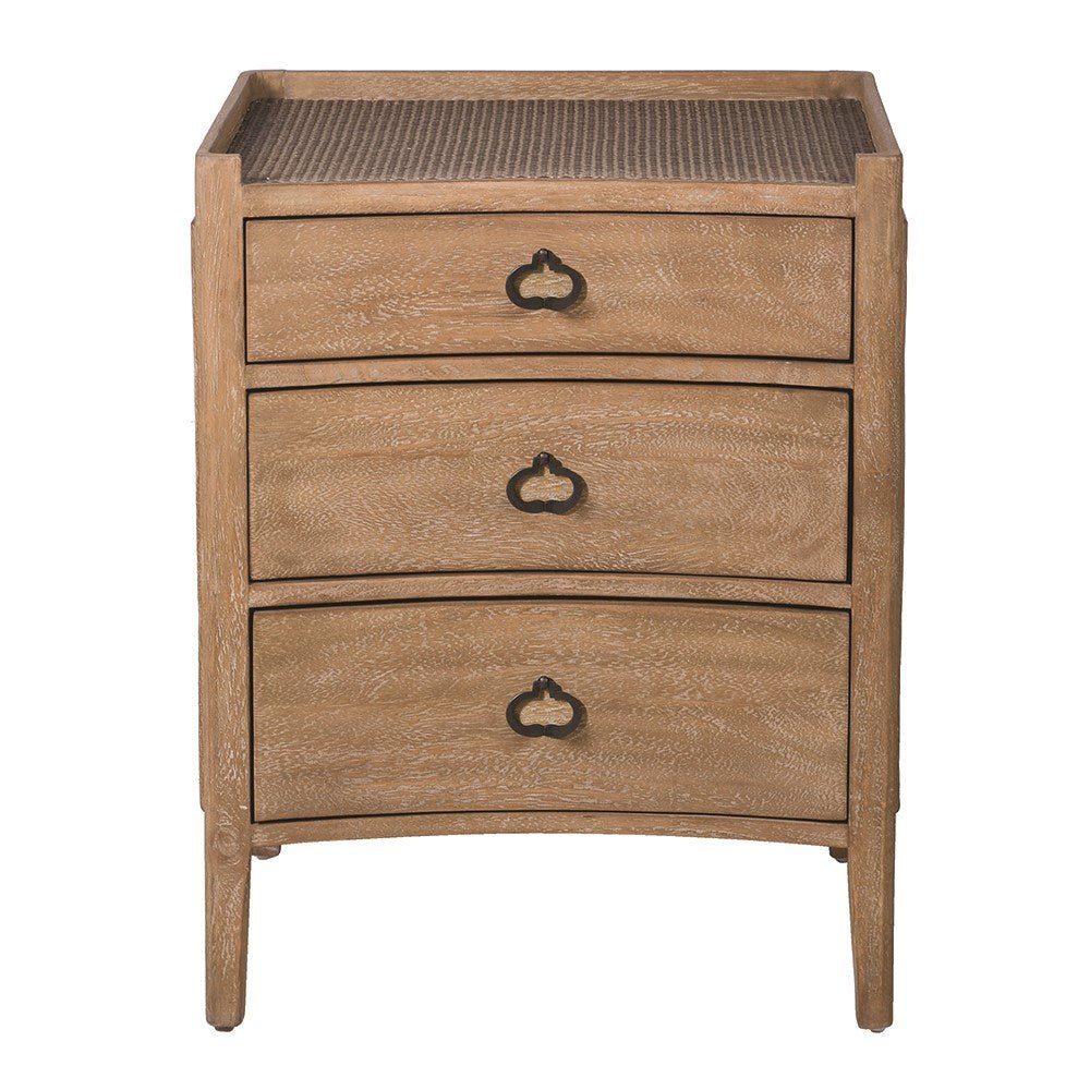 Regal 3 Drawer Bedside - LUXONAS