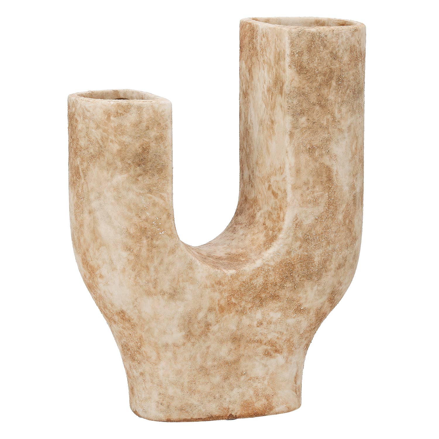Remina Light Brown Ceramic Vase - LUXONAS HOME