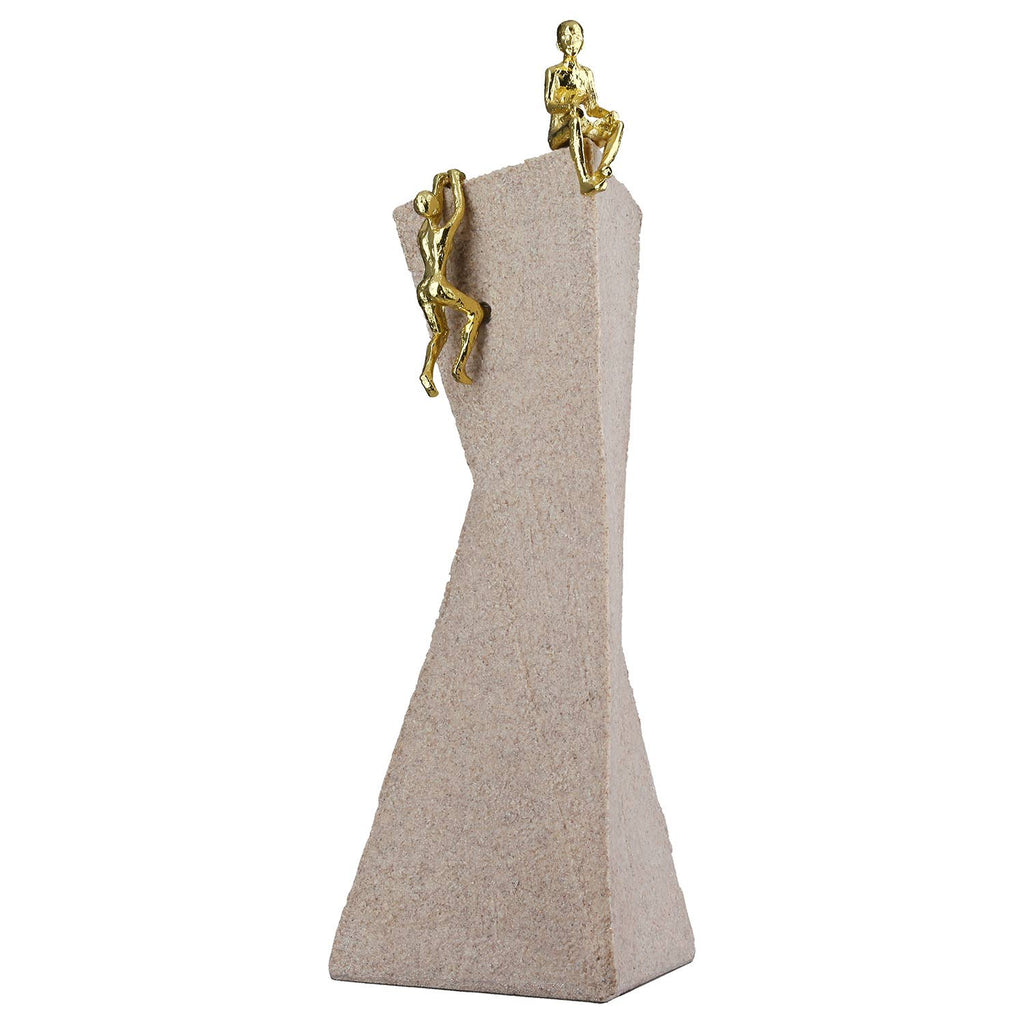 Resin People on Base Sculpture - LUXONAS HOME