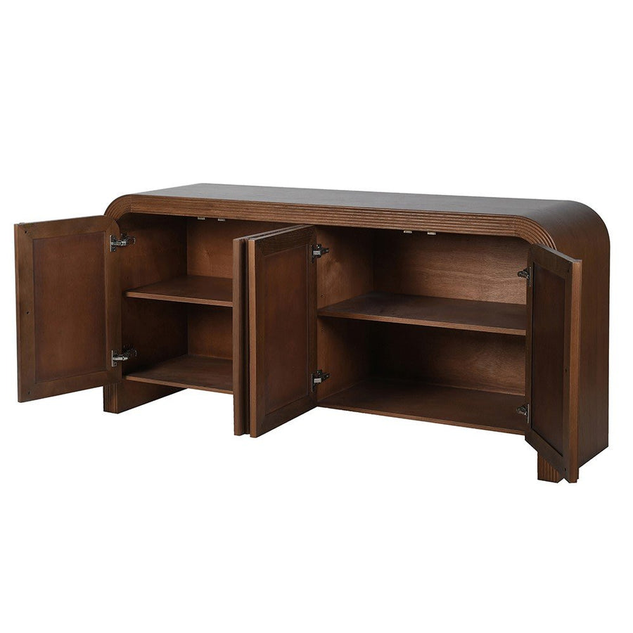 Revalo 4 Door Ribbed Sideboard
