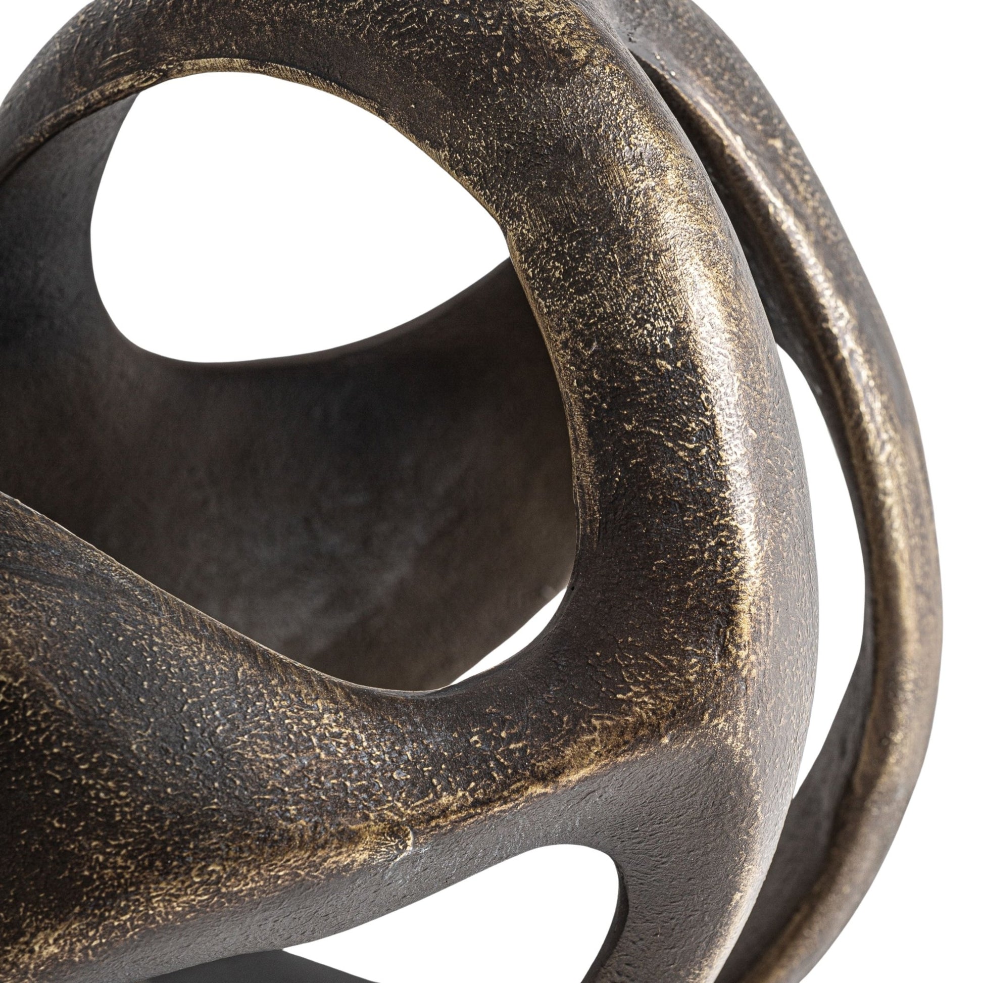 Riata Deco Figure - Contemporary Gold Resin Decorative Piece - LUXONAS