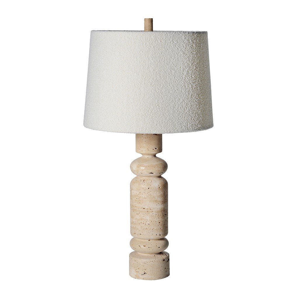 Robac Travertine Table Lamp - LUXONAS