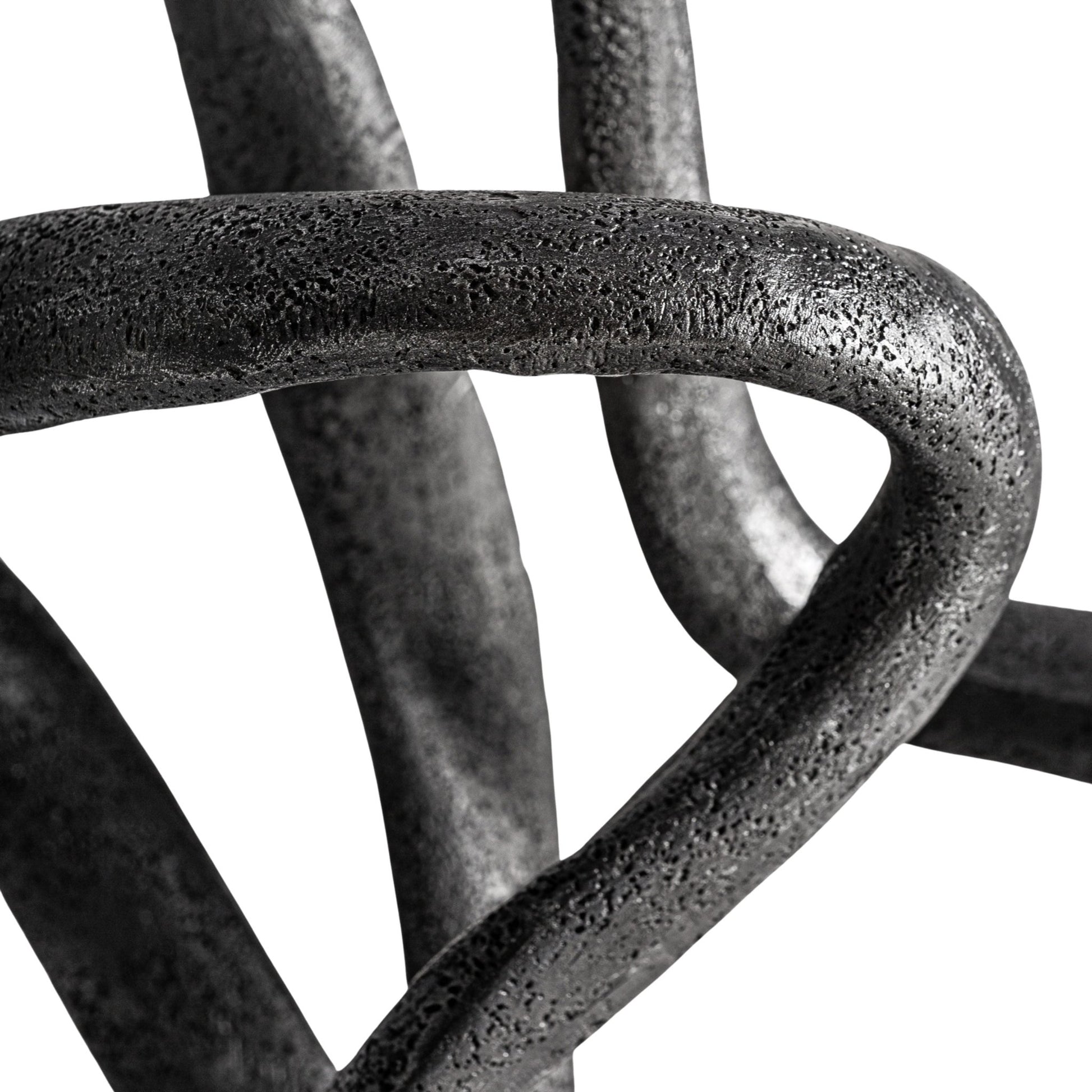 Rohey Deco Figure - Contemporary Black Resin Decorative Piece - LUXONAS