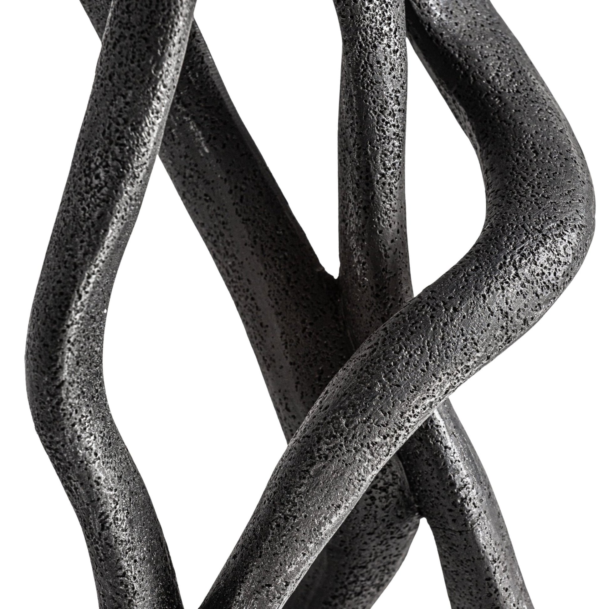 Rohey Deco Figure - Contemporary Black Resin Decorative Piece - LUXONAS
