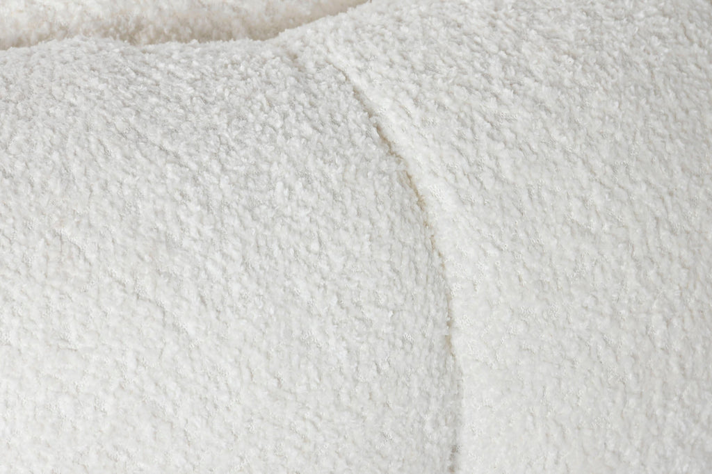 Round Boucle Puff - Stylish Comfort for Any Space - LUXONAS