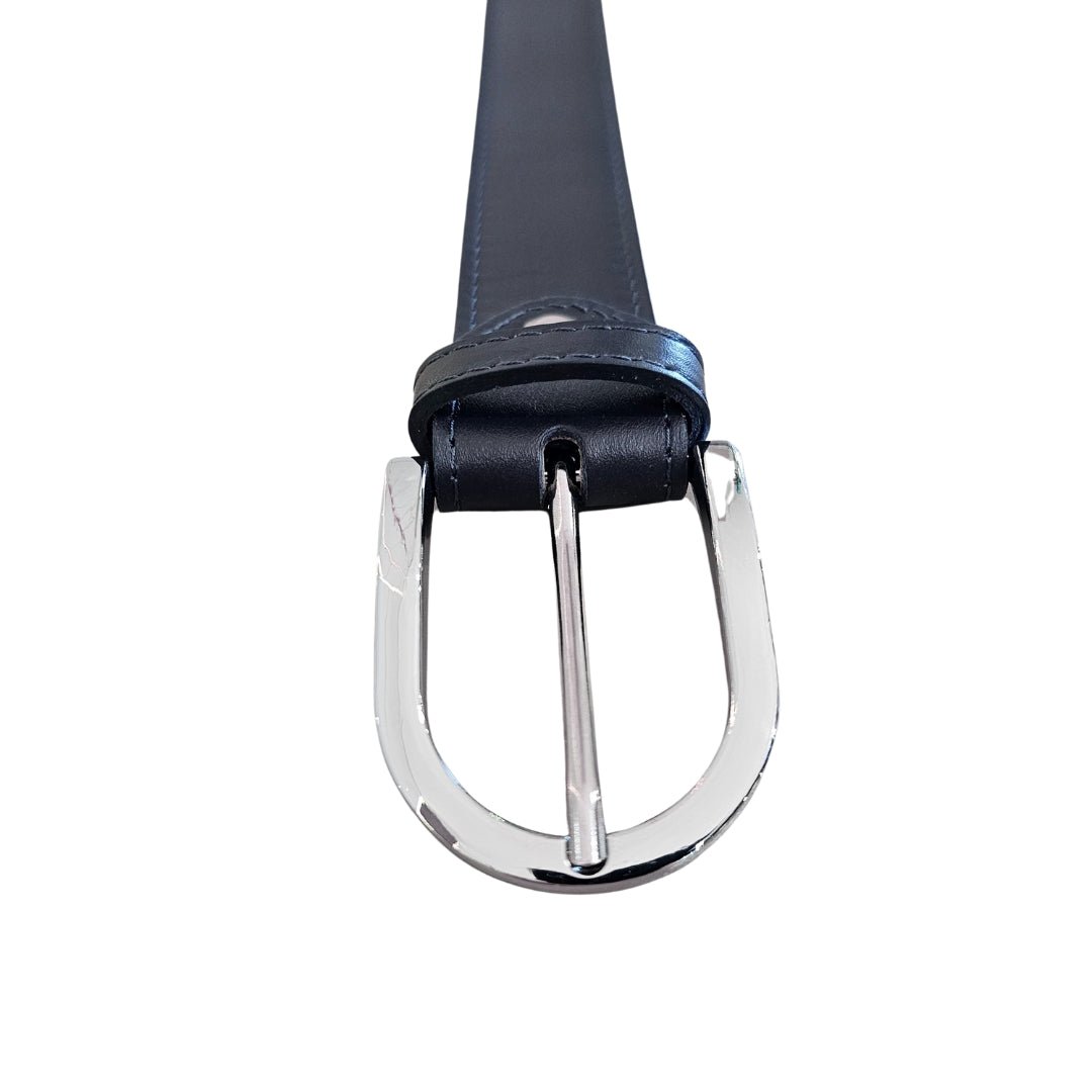 Round Buckle Blue Belt