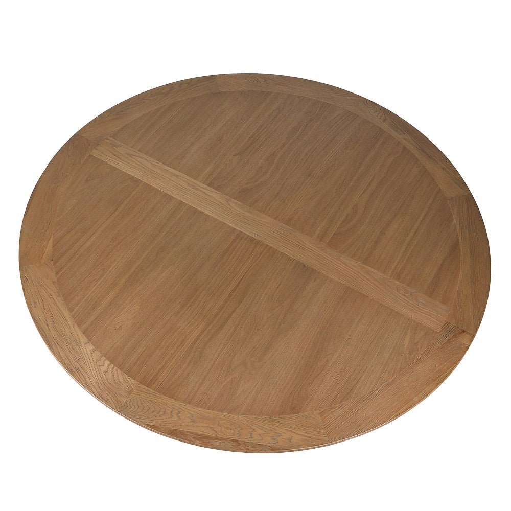 Round Drifted Oak Dining Table - LUXONAS