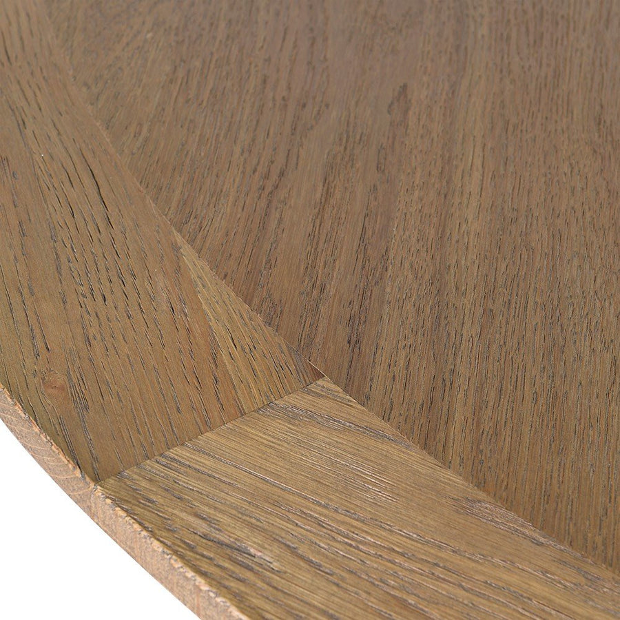 Round Drifted Oak Dining Table
