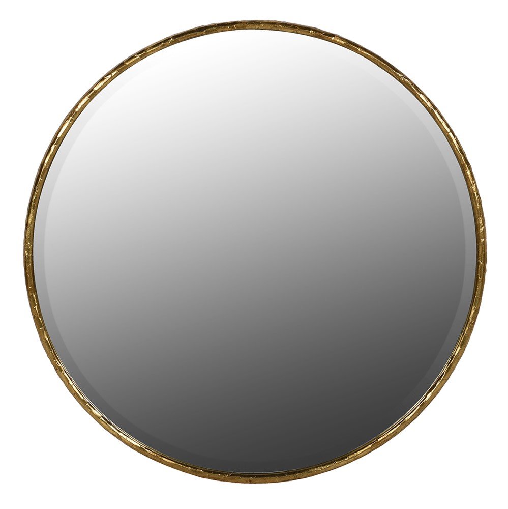Round Gold Era Mirror - Elegant Decorative Wall Mirror - LUXONAS