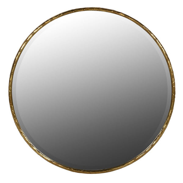 Round Gold Era Mirror - Elegant Decorative Wall Mirror