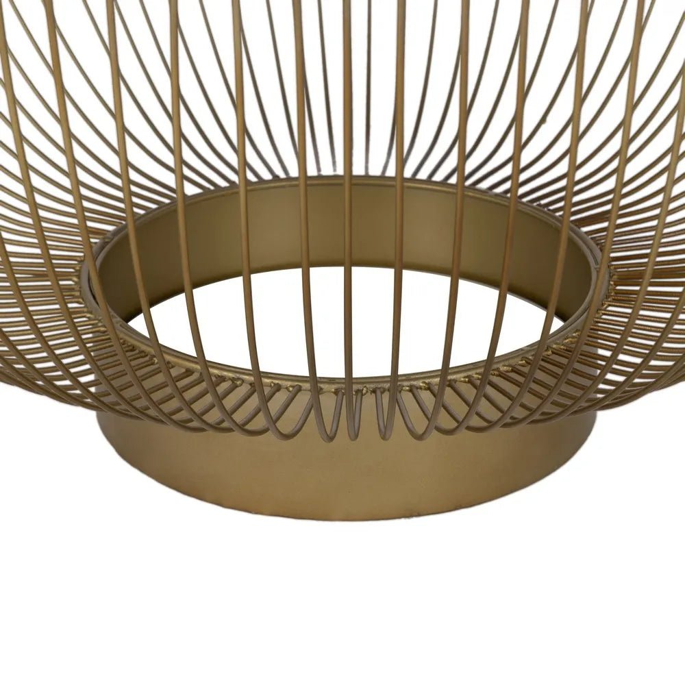 Round Gold Trapped Coffee Table - LUXONAS