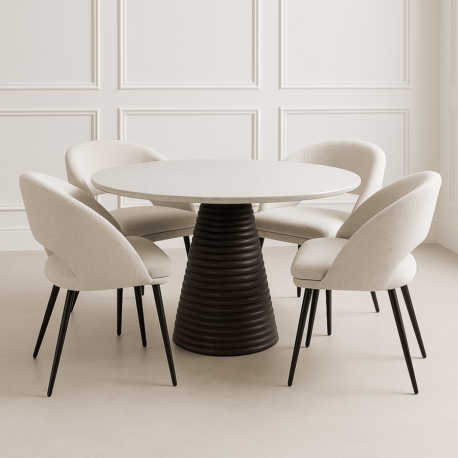 Round Marble Top Dining Table