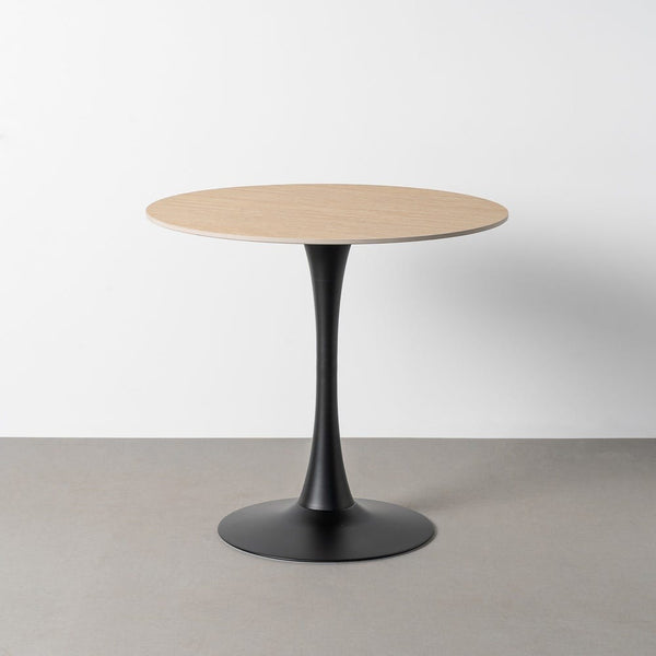 Round Travertine Table for Contract Use 80 x 80 x 75 cm