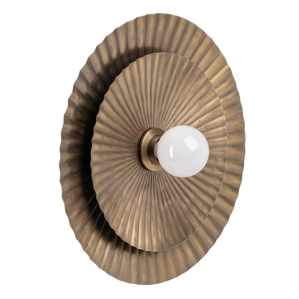 Round Wave Metal Wall Light - LUXONAS